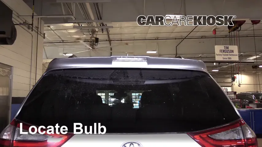 2019 Toyota Sienna XLE 3.5L V6 Lights Center Brake Light (replace bulb)
